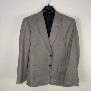 Jos A Bank Signature Houndstooth Silk/Wool Gordon Sport Coat 40 See Description